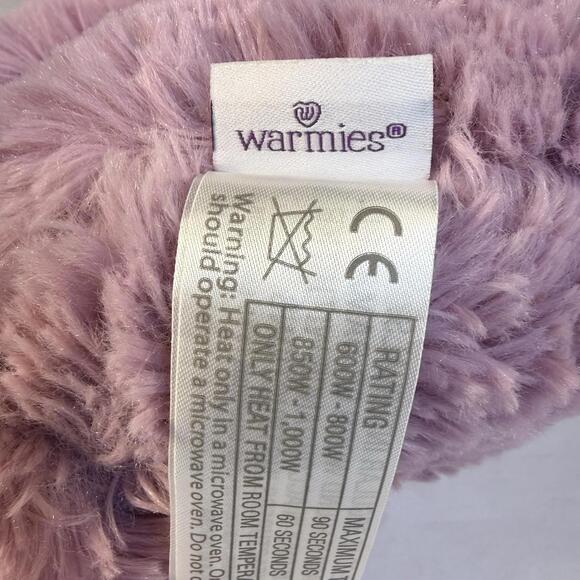 Warmies Microwavable Plush Lavender Hippo 13" X8”x 6” Scented Cozy Heat Pack - Picture 6 of 7